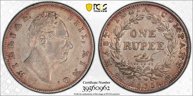 1835.(B) Rupee SW-1.47 AU50