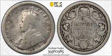 1911(C) 1/4 Rup SW-8.136 N1