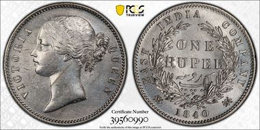 1840(C or B) Rupee SW-3.33 N1