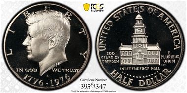 1976-S 50C Clad PR70DCAM