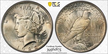 1925 $1 MS66