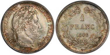 1846-A 1 Fr Gad-453 F-210 MS65