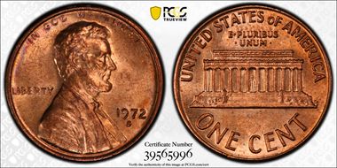 1972-S 1C MS64RD