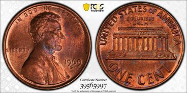 1969-S 1C MS63RB