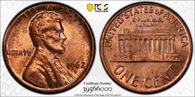 1962-D 1C MS63RD