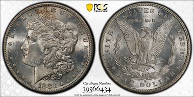 1881-S $1 AU58