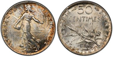 1914 50C Gad-420 F-190 MS66