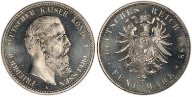 1888-A 5 Mk J-99 Friedrich PR64CAM