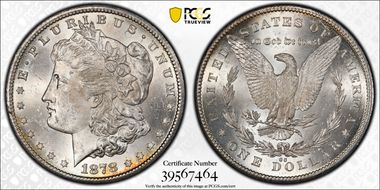 1878-CC $1 MS63+