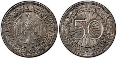 1937-A 50 Rcpfg J-324 MS66