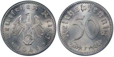 1941-F 50 Pfg J-372 MS66