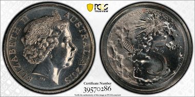 2019 5C 50th Ann. Moon Landing MS68