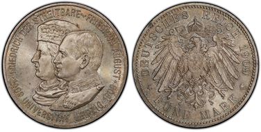 1909 5 Mk Leipzig Univ. J-139 MS66