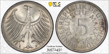 1956-D 5 Mk J-387 MS63