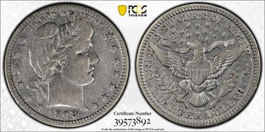 1908-D 25C N1