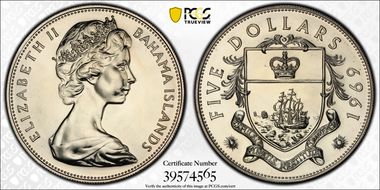 1969 $5 PR64