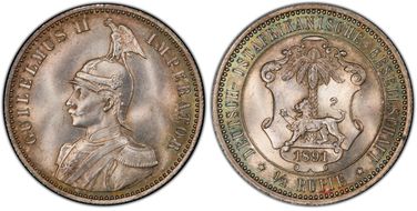 1891 1/2 Rup J-712 MS66