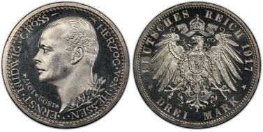 1917-A 3 Mk 25Th Year J-77 PR65CAM