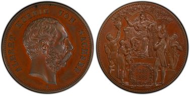 1889-E (5 Mk) House of Wettin KM-1249a SP64BN