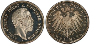 1896-A 2 Mk J-168 PR65CAM