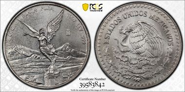 1997-Mo 1/4 oz Libertad Ag MS67