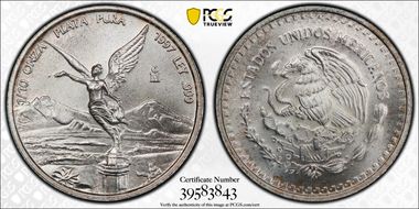 1997-Mo 1/10 oz Libertad Ag MS67