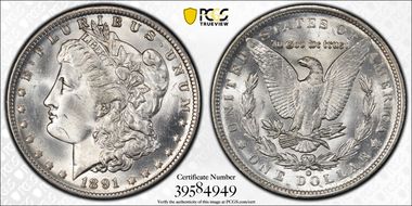 1891-O $1 MS63