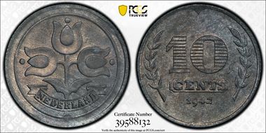 1942 10C KM-173 Zinc MS64