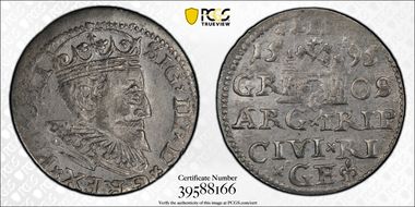 1595 3 Gr Riga AU58