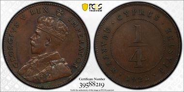 1922 1/4 Pst KM-16 AU55BN