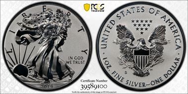 2019-S $1 Silver Eagle Enhanced Rev PR First Strike PR70