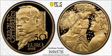 2018 € 50 Alfred Adler PR70DCAM