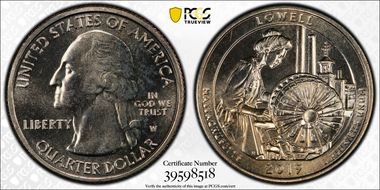 2019-W 25C Lowell NP MS65