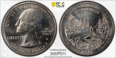 2019-W 25C Frank Church River of No Return NP MS63