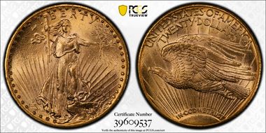 1911-D/D $20 RPM, FS-501 MS66