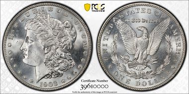 1903 $1 MS67+