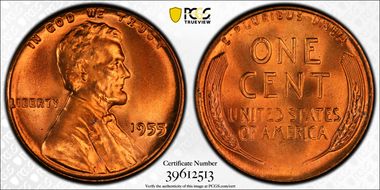 1955 1C MS67+ RD
