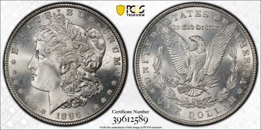1886 $1 MS67+