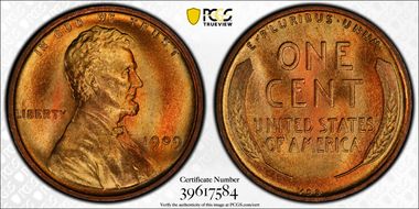 1909 VDB 1C MS67+ RD