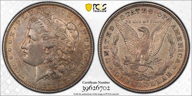1878 8TF $1 VAM 14.20 Boll Lines XF45