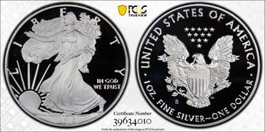 2019-S $1 Silver Eagle PR69DCAM