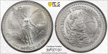 1994-Mo Onza Libertad Ag MS67