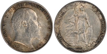 1910 Florin S-3981 Esc-3586 AU58