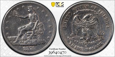 1873-S T$1 Trade N1