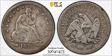 1853 25C Arrows and Rays N1
