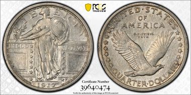 1917 25C Type 1 AU53FH