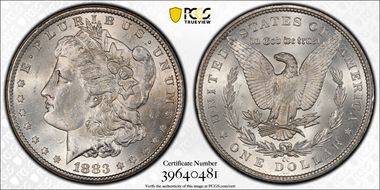 1883-CC $1 MS63