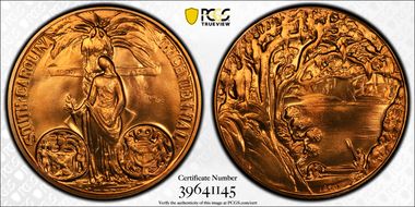 1970-P Medal D1970-2f Bronze S. Carolina Small MS68