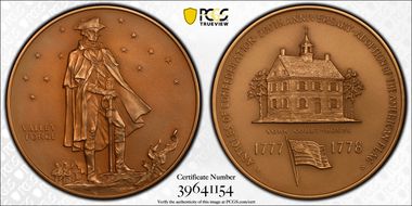 1978 AE Medal D1978-1c Bronze 76mm Valley Forge MS67