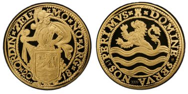 2018 1oz Lion Dollar Restrike Au PR69DCAM